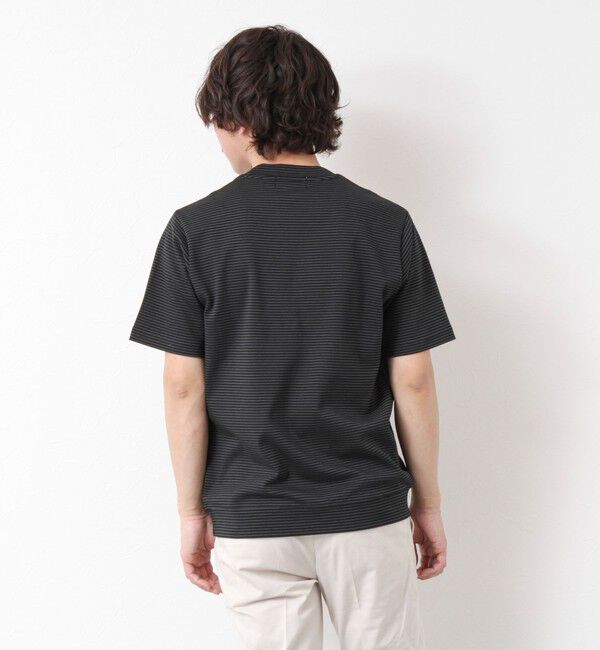 NOLLEY'S goodman「《ビジカジ対応》セミシルケットスムース ボーダー Vネック ドレスTシャツ 25SS」|Tシャツ・カットソー|