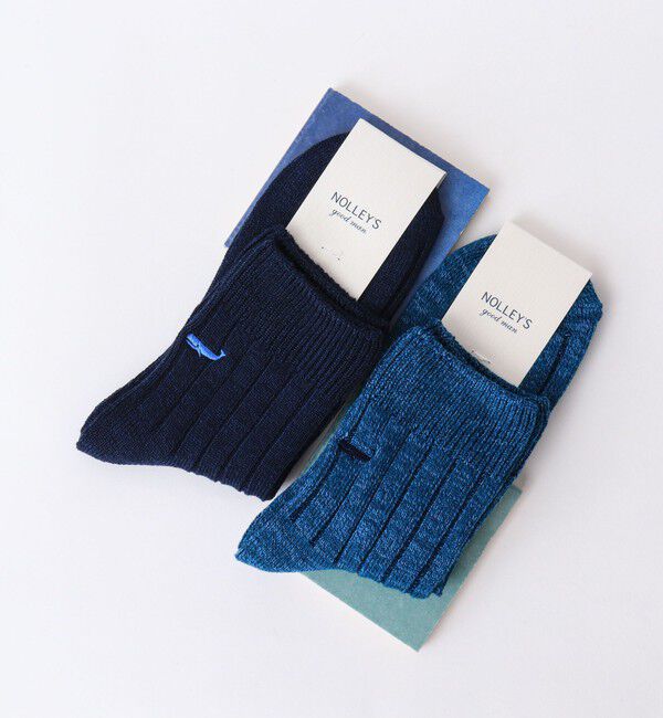 NOLLEY'S goodman「【OCTAVE OCTAVE/オクターブ オクターブ】別注クジラクォーターリブソックス」|ソックス|