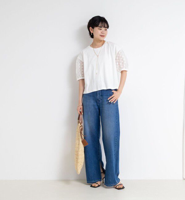 NOLLEY'S「ドットシアーパフスリーブカットソー」|Tシャツ・カットソー|