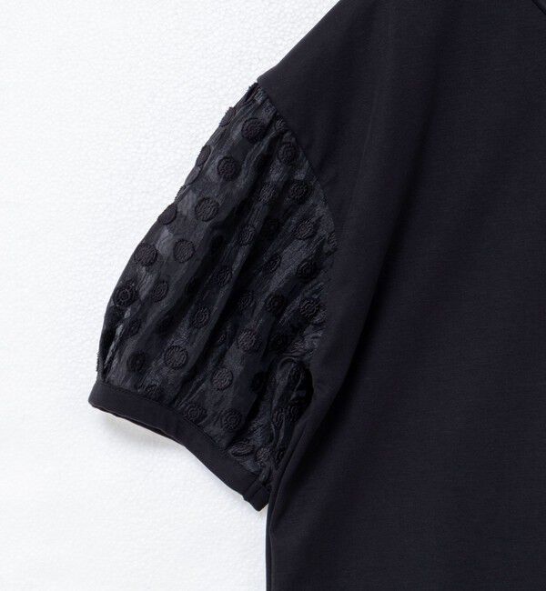 NOLLEY'S「ドットシアーパフスリーブカットソー」|Tシャツ・カットソー|