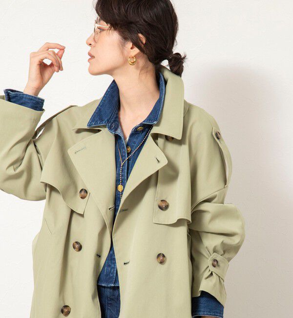 NOLLEY'S「NMPウォッシャブルロングトレンチコート」|トレンチコート|