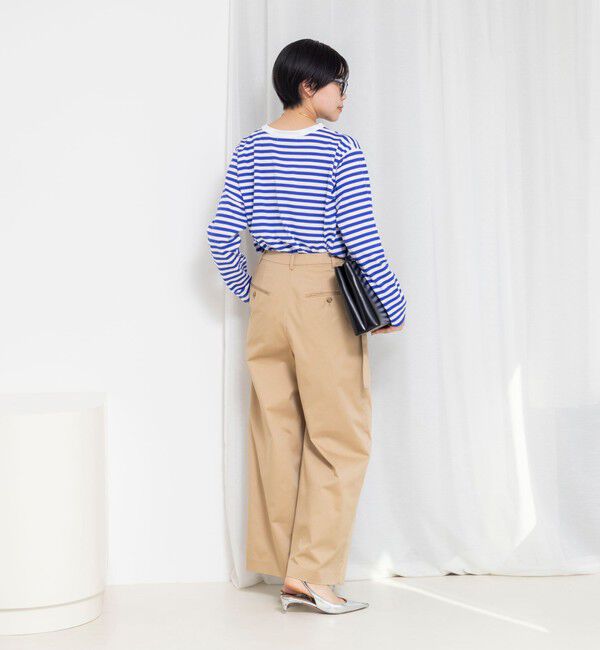 Rie Miller「ウォッシャブルロングスリーブTシャツGIZA COTTON」|Tシャツ・カットソー|