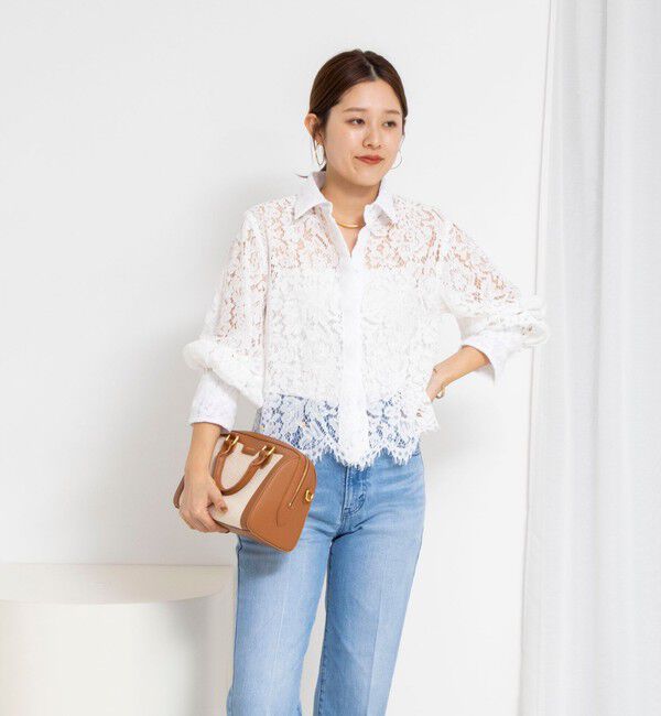 NOLLEY'S「ウォッシャブルレースシャツ」|シャツ・ブラウス|
