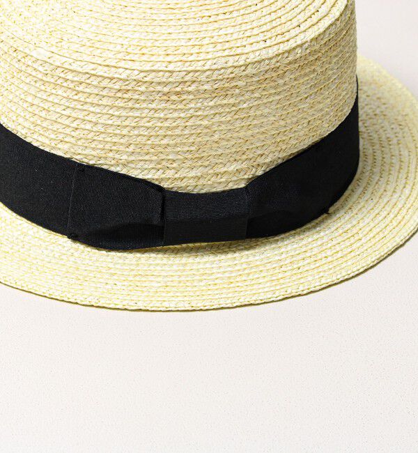 GLOSTER「【夏の定番クラシック】STRAW BOATHER HAT カンカン帽」|ハット|