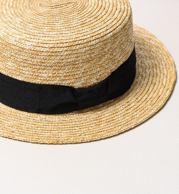 GLOSTER「【夏の定番クラシック】STRAW BOATHER HAT カンカン帽」|ハット|