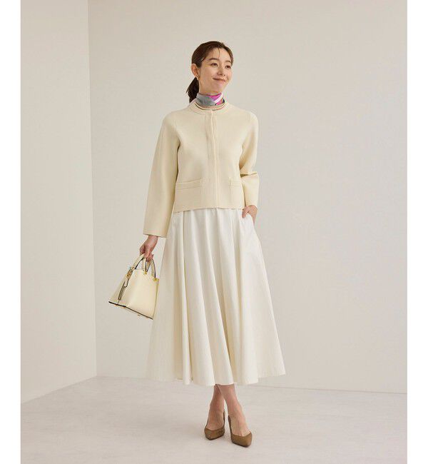 ROPE「【洗える】ドライコットンフォルムフレアスカート/セレモニー・通勤対応」|スカート|