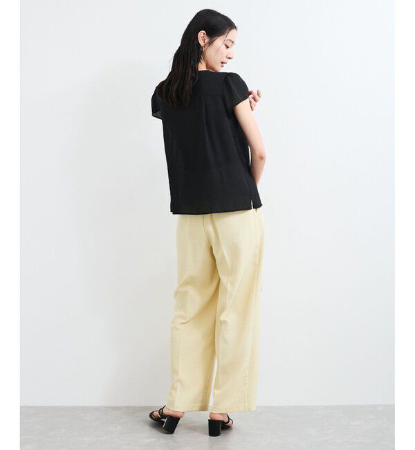 VIS「【WEB限定】【2WAY】リボンモチーフフリルブラウス」|シャツ・ブラウス|