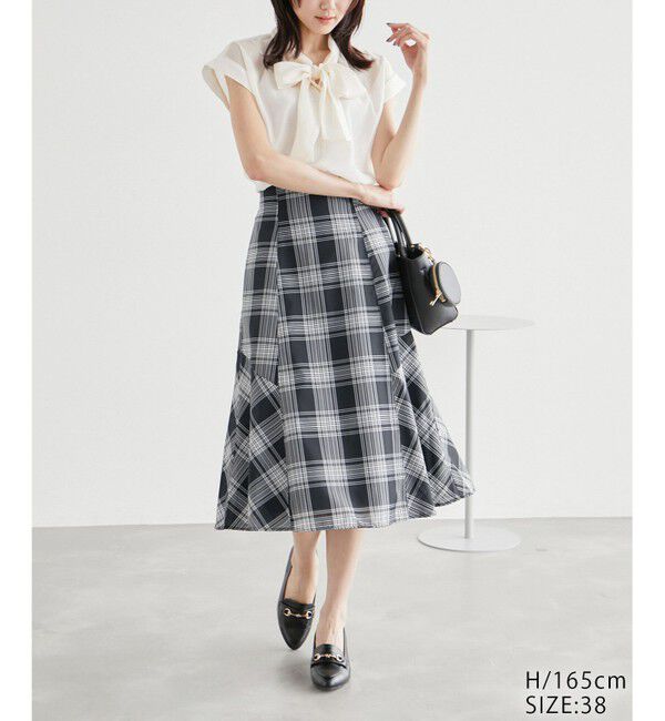 Rope&rsquo;Picnic「チェックボリュームスカート」|スカート|