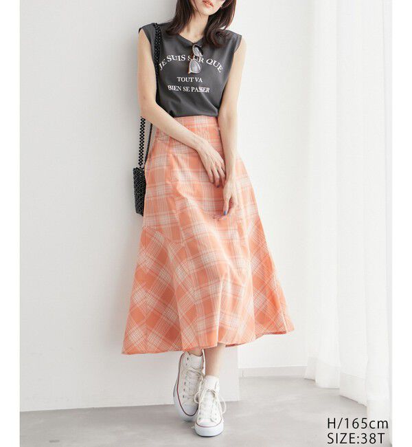 Rope&rsquo;Picnic「チェックボリュームスカート」|スカート|