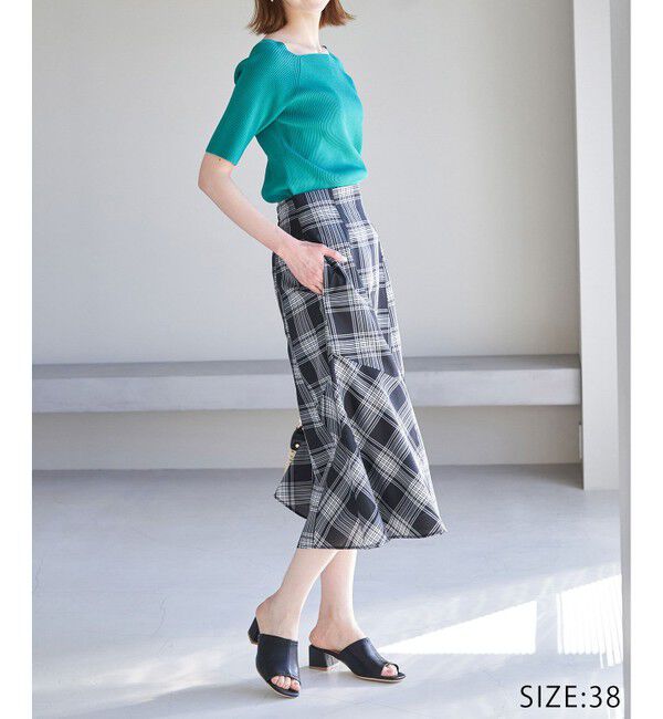 Rope&rsquo;Picnic「チェックボリュームスカート」|スカート|