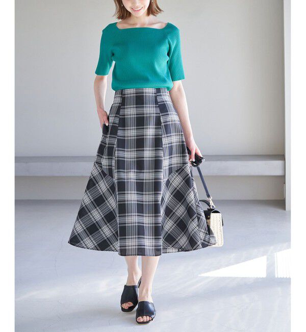Rope&rsquo;Picnic「チェックボリュームスカート」|スカート|