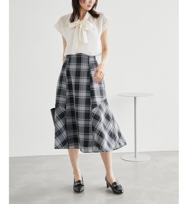 Rope&rsquo;Picnic「チェックボリュームスカート」|スカート|