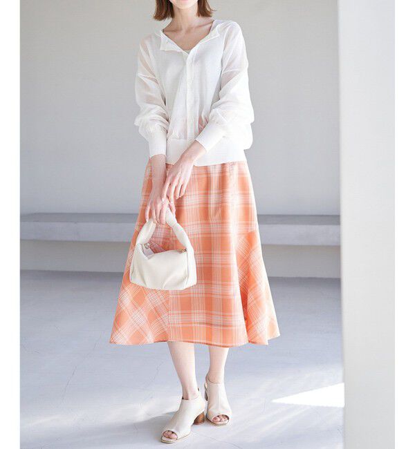 Rope&rsquo;Picnic「チェックボリュームスカート」|スカート|