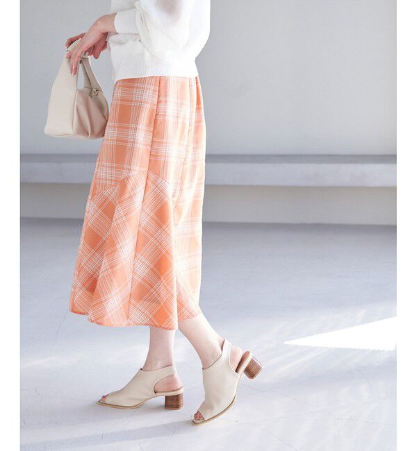 Rope&rsquo;Picnic「チェックボリュームスカート」|スカート|