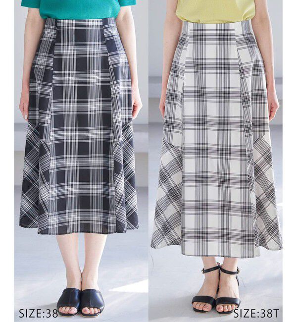 Rope&rsquo;Picnic「チェックボリュームスカート」|スカート|