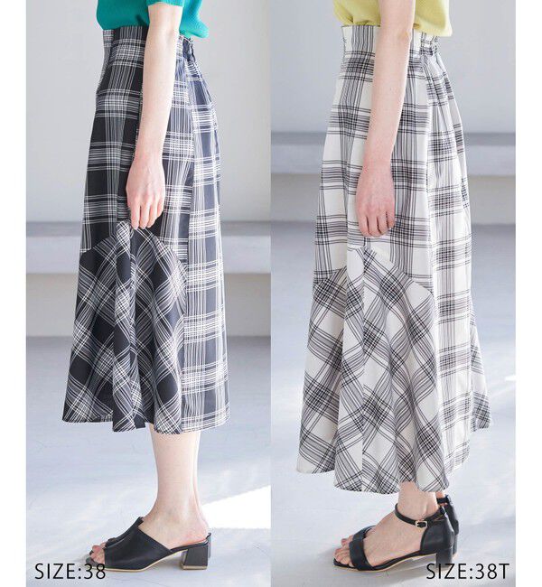 Rope&rsquo;Picnic「チェックボリュームスカート」|スカート|