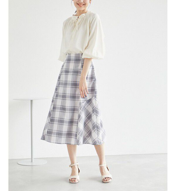 Rope&rsquo;Picnic「チェックボリュームスカート」|スカート|