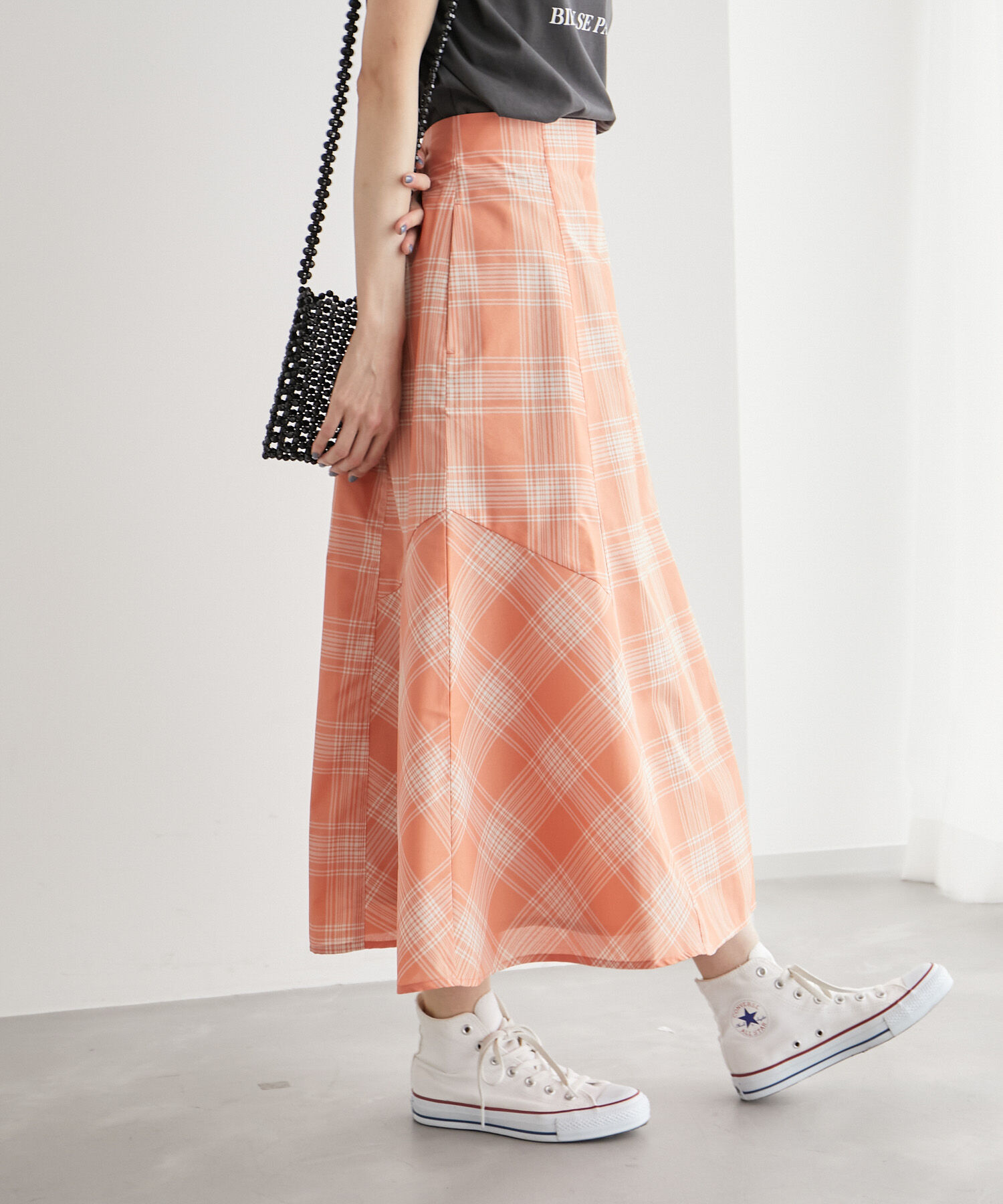 Rope&rsquo;Picnic「チェックボリュームスカート」|スカート|