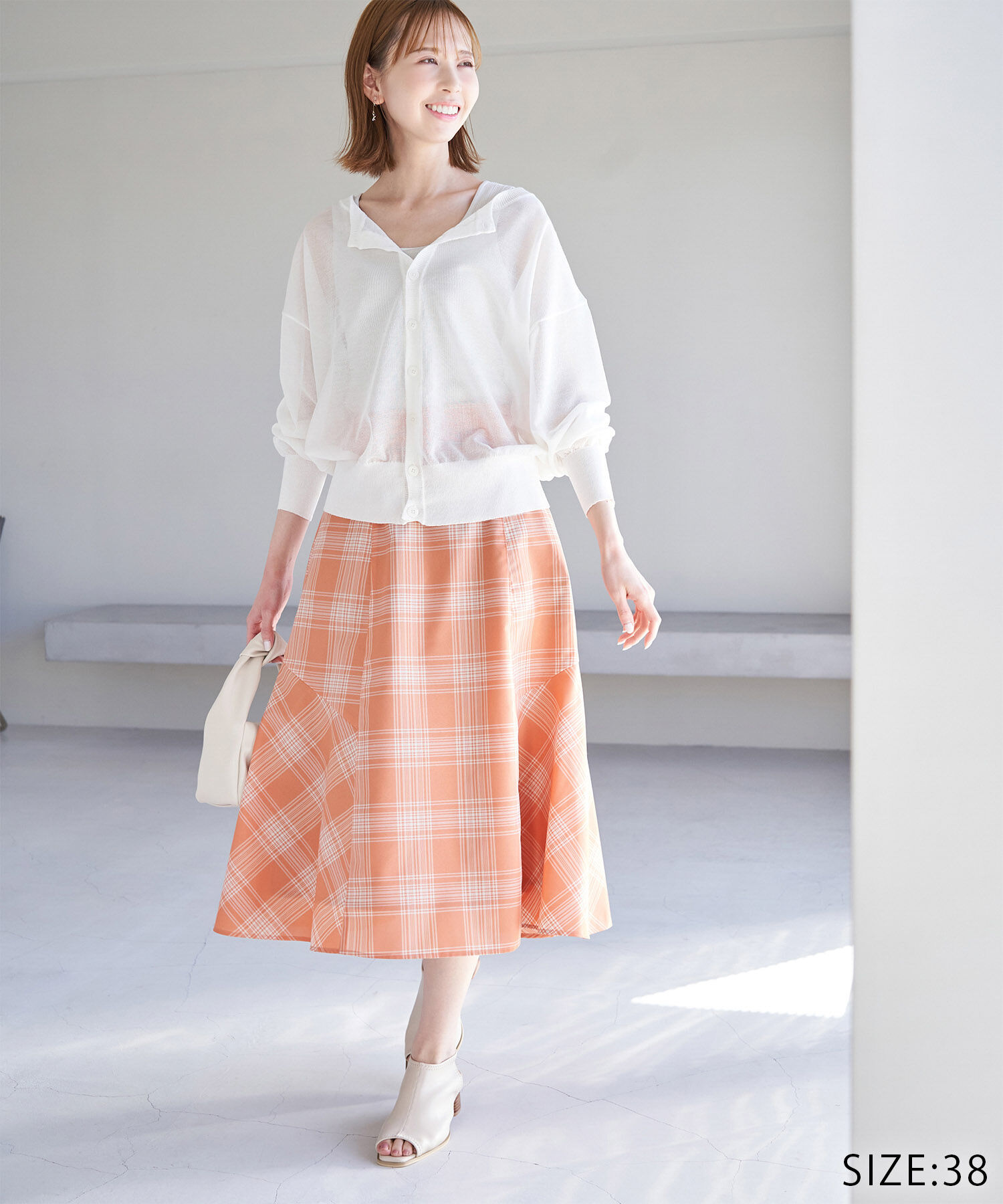 Rope&rsquo;Picnic「チェックボリュームスカート」|スカート|