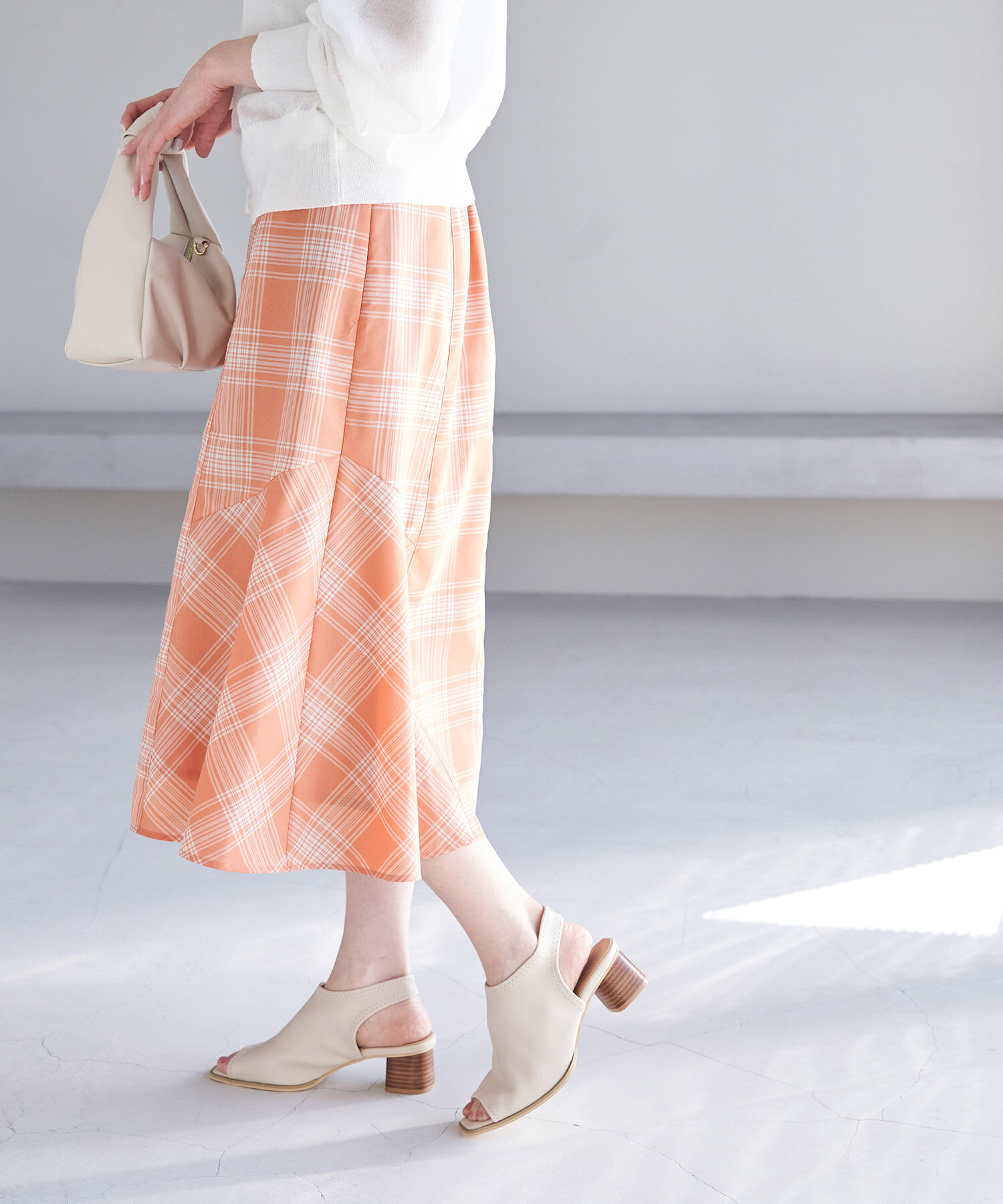 Rope&rsquo;Picnic「チェックボリュームスカート」|スカート|