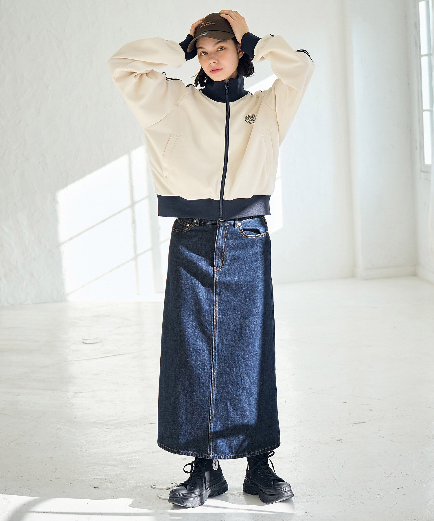 ROPE' PICNIC R「デニムAラインスカート」|スカート|