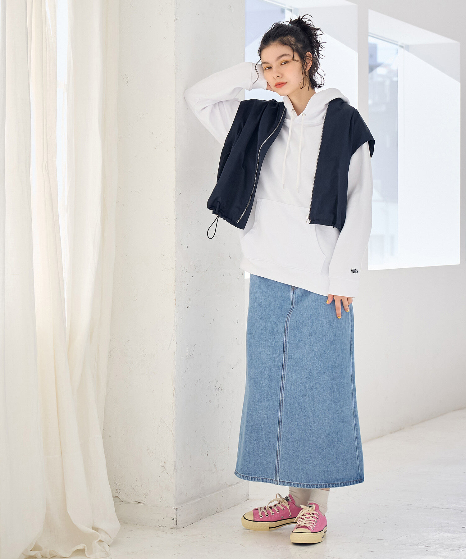 ROPE' PICNIC R「デニムAラインスカート」|スカート|