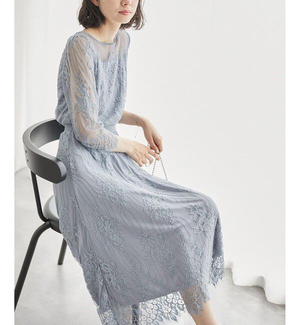 Rope&rsquo;Picnic「【Mon E&rsquo;toile/モンエトワール】【結婚式にも】レースDRESS」|ドレス|
