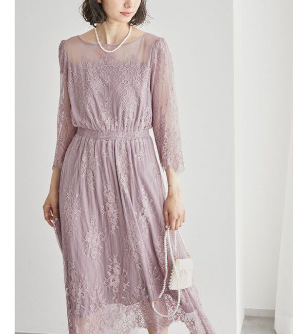 Rope&rsquo;Picnic「【Mon E&rsquo;toile/モンエトワール】【結婚式にも】レースDRESS」|ドレス|