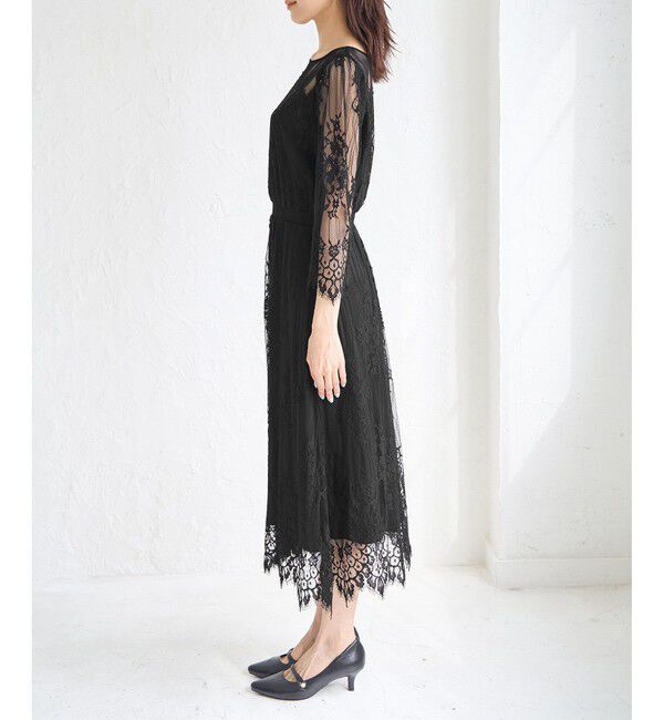 Rope&rsquo;Picnic「【Mon E&rsquo;toile/モンエトワール】【結婚式にも】レースDRESS」|ドレス|