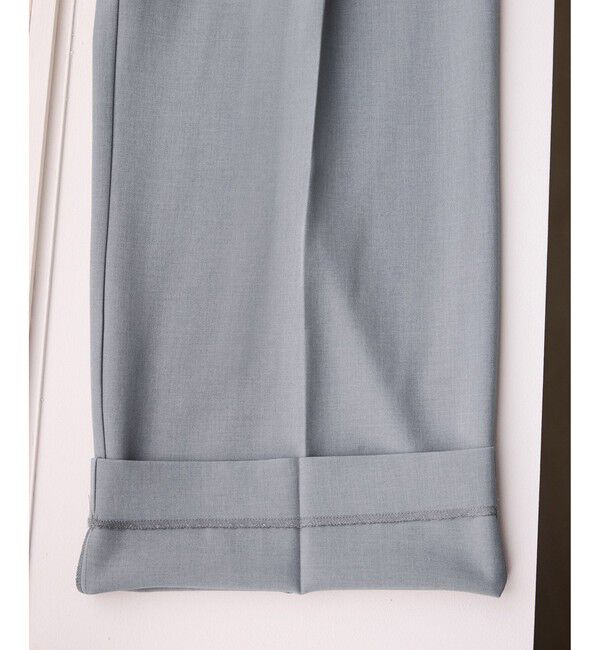 Rope&rsquo;Picnic「【WEB限定・丈長め】クリアツイルサイドベルトワイドパンツ/セレモニー・セットアップ対応」|チノ|