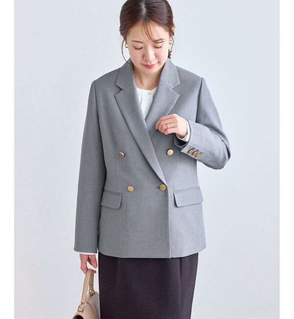 Rope&rsquo;Picnic「【低身長・小柄さんサイズ】クリアツイル金ボタンジャケット/セレモニー・セットアップ対応」|テーラードジャケット|