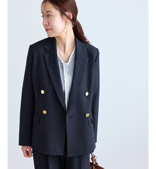 Rope&rsquo;Picnic「【低身長・小柄さんサイズ】クリアツイル金ボタンジャケット/セレモニー・セットアップ対応」|テーラードジャケット|