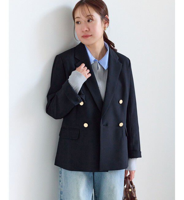 Rope&rsquo;Picnic「【低身長・小柄さんサイズ】クリアツイル金ボタンジャケット/セレモニー・セットアップ対応」|テーラードジャケット|