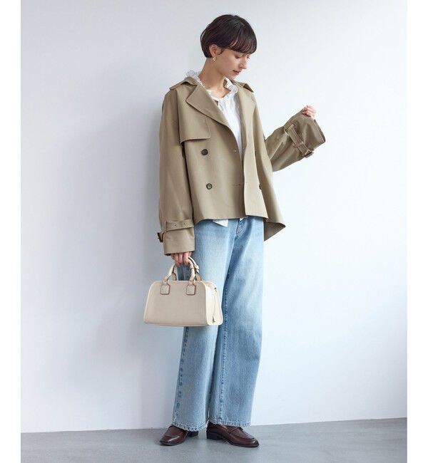 Rope&rsquo;Picnic「ショート丈トレンチコート/撥水・花粉ガード」|トレンチコート|