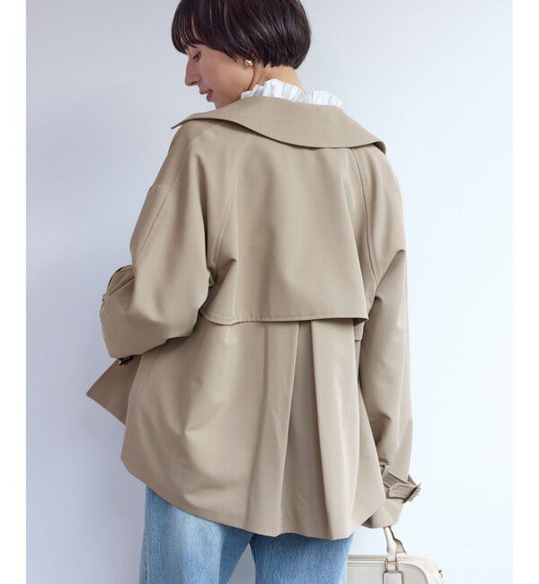 Rope&rsquo;Picnic「ショート丈トレンチコート/撥水・花粉ガード」|トレンチコート|