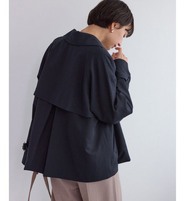 Rope&rsquo;Picnic「ショート丈トレンチコート/撥水・花粉ガード」|トレンチコート|