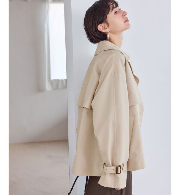 Rope&rsquo;Picnic「ショート丈トレンチコート/撥水・花粉ガード」|トレンチコート|