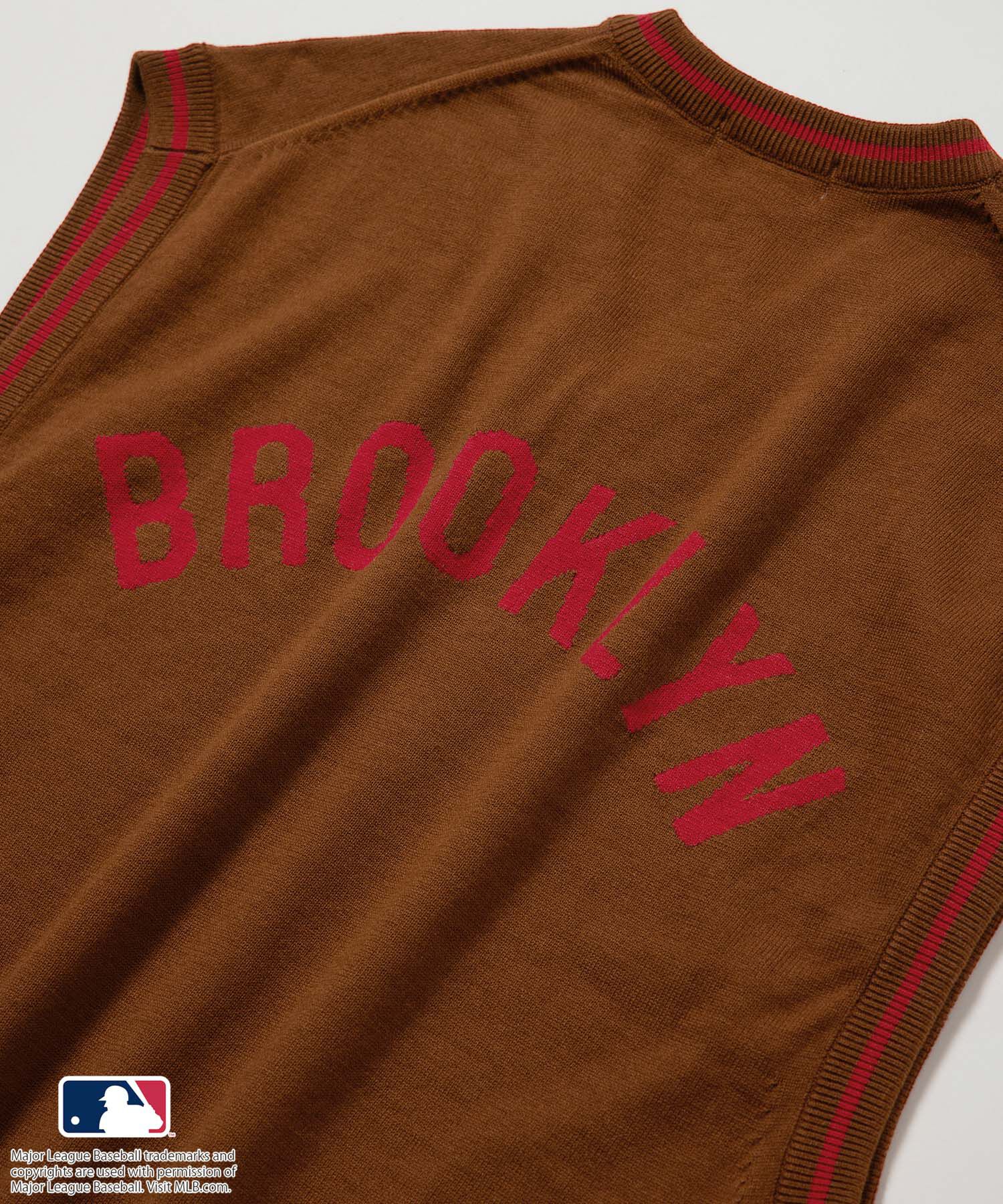 ADAM ET ROPE'「【MLB COLLECTION BY JUN】クラシックロゴニットベスト」|ベスト・ジレ|