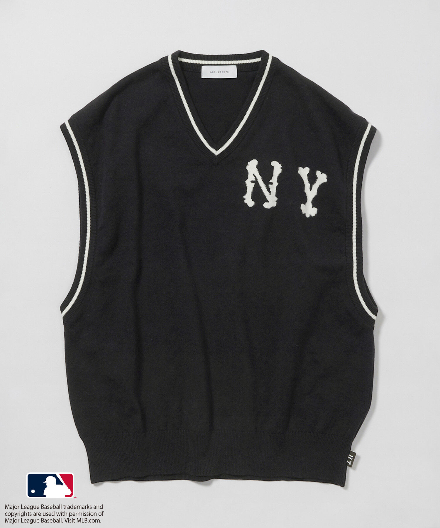 ADAM ET ROPE'「【MLB COLLECTION BY JUN】クラシックロゴニットベスト」|ベスト・ジレ|