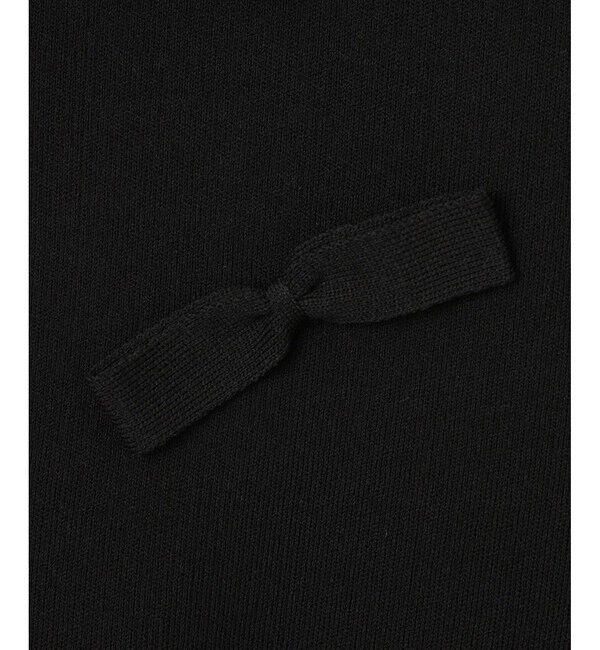 ADAM ET ROPE'「リボンポロニット」|ポロシャツ|