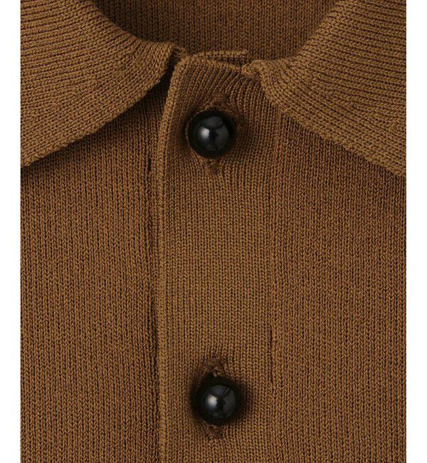 ADAM ET ROPE'「リボンポロニット」|ポロシャツ|