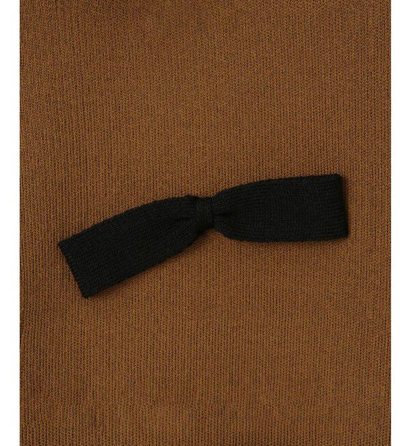 ADAM ET ROPE'「リボンポロニット」|ポロシャツ|