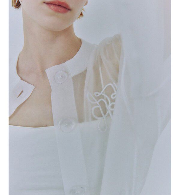 ADAM ET ROPE'「シアーロゴカーディガン」|カーディガン|