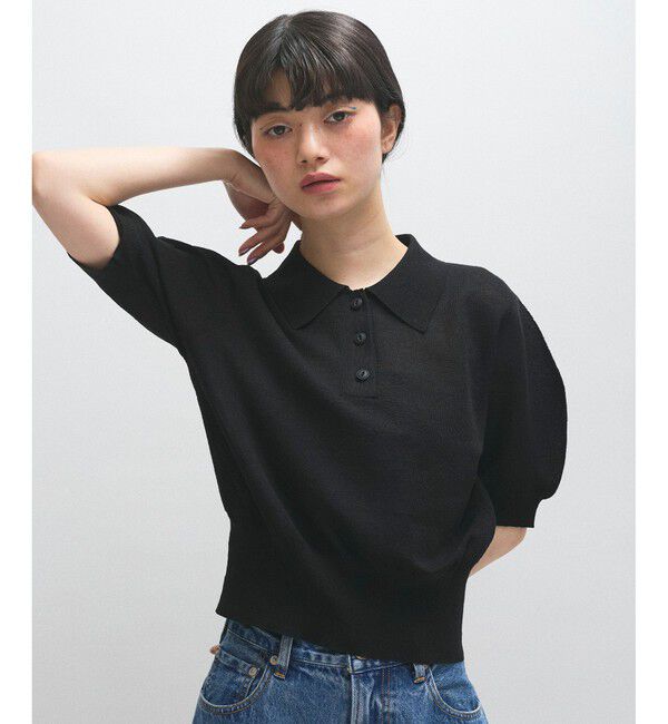 ADAM ET ROPE'「ラミーニットポロシャツ」|ポロシャツ|