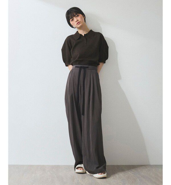 ADAM ET ROPE'「ラミーニットポロシャツ」|ポロシャツ|