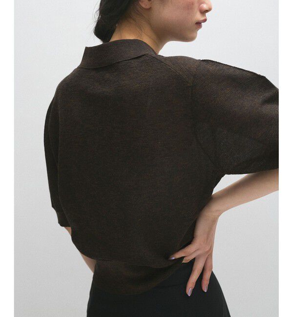 ADAM ET ROPE'「ラミーニットポロシャツ」|ポロシャツ|