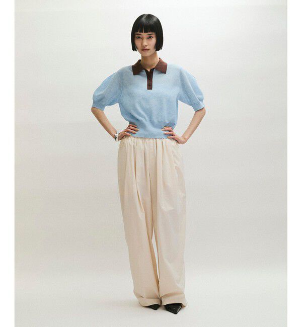 ADAM ET ROPE'「ラミーニットポロシャツ」|ポロシャツ|