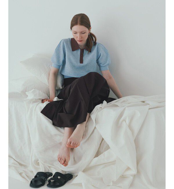 ADAM ET ROPE'「ラミーニットポロシャツ」|ポロシャツ|