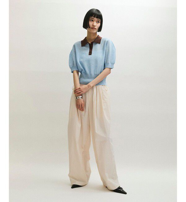 ADAM ET ROPE'「ラミーニットポロシャツ」|ポロシャツ|