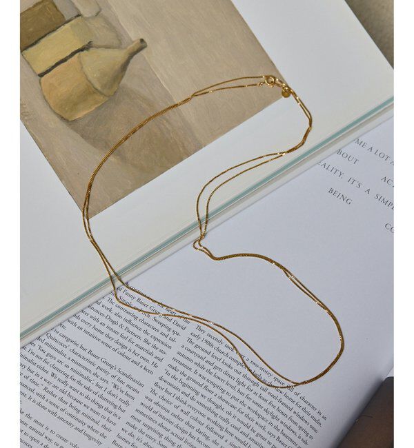  「【Hoaw.】ロングチェーンネックレス」|リング|